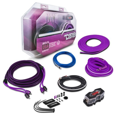 #ad #ad DS18 AKIT0.PU 0 GA Amplifier Installation Wiring Kit Purple $89.96