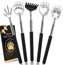 Retractable Back Scratchers 5 Pcs Stainless Steel HeavyDuty 26.3 Inch for Itch