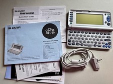 Vintage Sharp Wizard Oz-730 Electronic Organizer Pocket Computer w/cable , Cd
