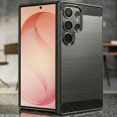 Schutz Hülle für Samsung Galaxy S26 Ultra Plus Silikon Case Handy TPU Schwarz