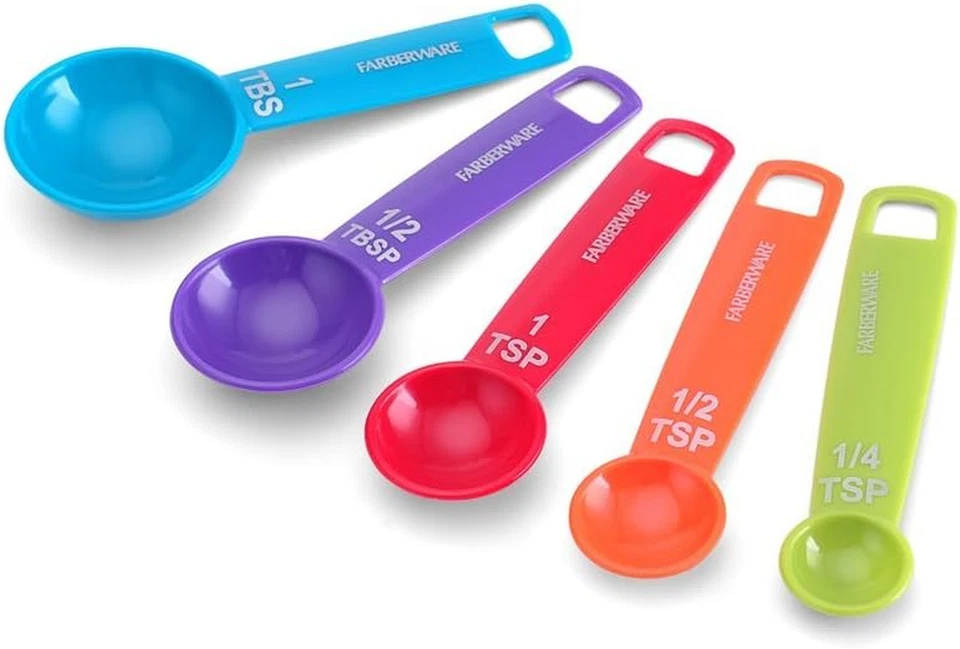 Farberware Color 9-Piece Plastic Measuring Cups and Spoons Set - Image 3 of 4
