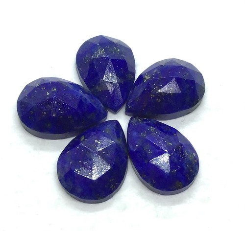 Natural Lapis Lazuli Pear Rose Cut AAA Loose Gemstone For All Making Jewelry - Picture 4 of 15
