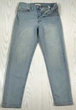 Levis Wedgie Jeans Womens 27 Blue Light Wash Denim Cotton Straight Leg Mid Rise