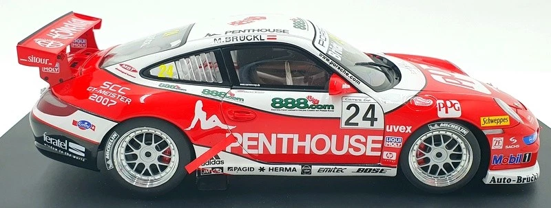 Autoart escala 1/18 diecast 80784 Porsche 911 997 GT3 Cup 2007 ático #24 Foto 4 de 4