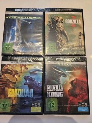 Godzilla 4x 4k Ultra HD Blu Ray Set NEU +OVP