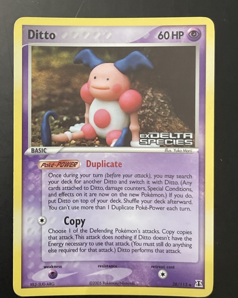 Ditto (Mr. Mime) EX Delta Species 38/113 STAMPED Reverse Holo NM