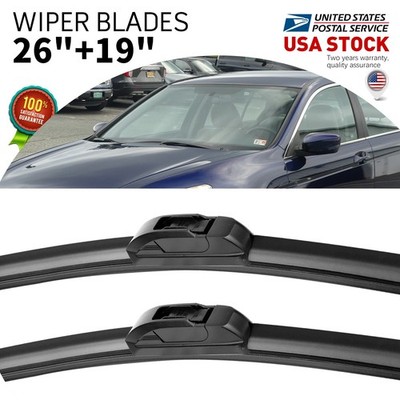 26''+19'' Highly clean Front Window durable Windshield Wiper Blades Soft rubber