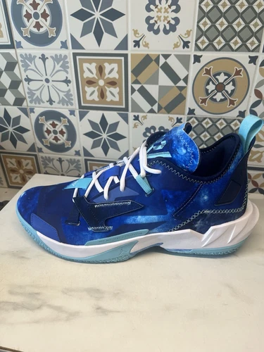 Nike Jordan Why Not Zero.4 Hyper Royal sbiancate Aqua da uomo taglia UK 11