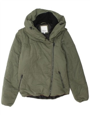 BENCH Damen wattierte Jacke UK 18 XL grün Polyester BF17