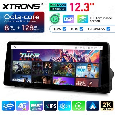 12.3'' Autoradio Android 14 Für BMW X1 E84 Qualcomm 680 8-Kern 8G+128GB GPS Navi