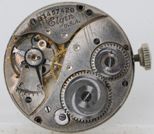 ELGIN 7j, 31457420, GRADE 430, 6/0s WATCH MOVEMENT, FOR REPAIR (NG)