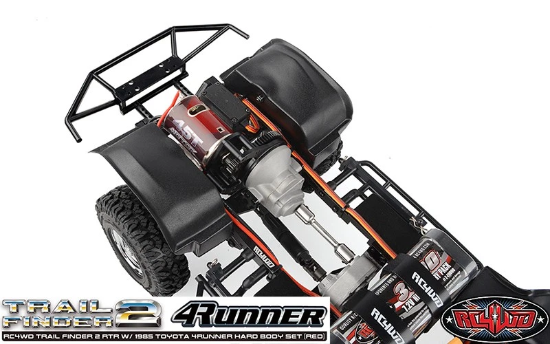 RC4WD Z-RTR0063 Trail Finder 2 RTR w/1985 Toyota 4Runner Hard Body Set Red - Image 2 of 4