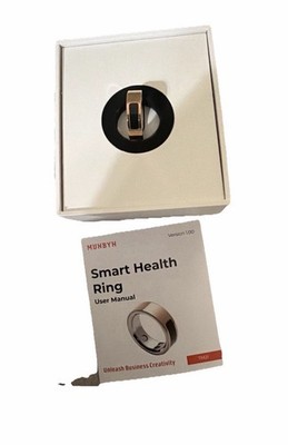 Smart Health Ring for Women Men Fitness Tracker with Heart Rate Black Size 10