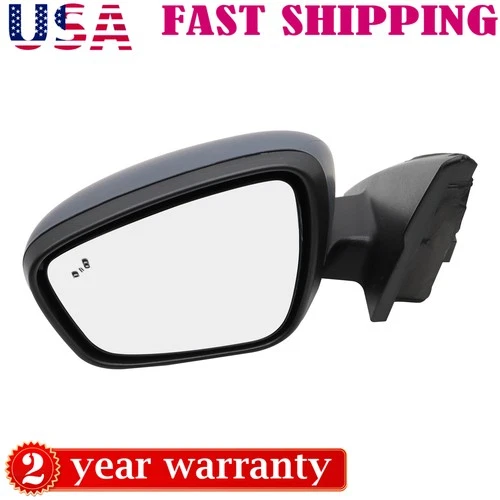 Left Driver Side Wing Mirror Primed Blind Spot 7Wires For Ford Escape 2020-2023