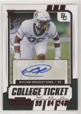 2021 Panini Contenders Draft Picks Game Ticket Red William Bradley-King Auto 0w8