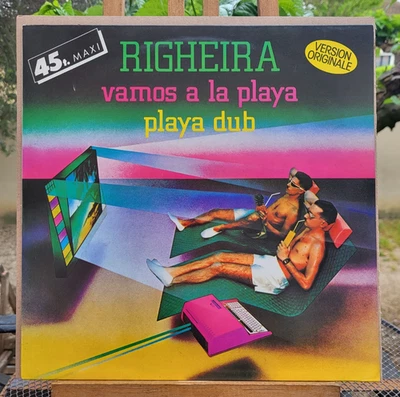 Righeira ‎ Vamos A La Playa (Italo Disco) Maxi 45T 12" Fra 1983 Média NEUF MINT- - Bild 1 von 3