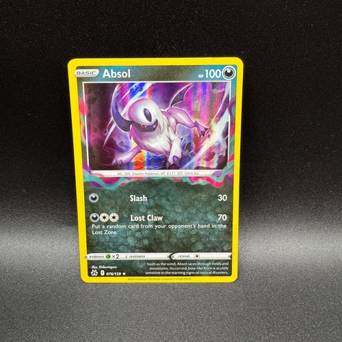 Absol 076/159 Holo Rare Crown Zenith Pokemon Near Mint