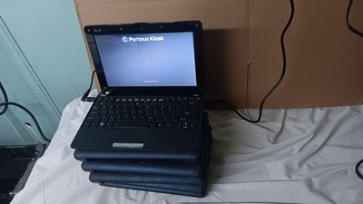 Lot of 6 ASUS EEe PC Mini Netbooks Laptops Intel Atom 1.6 GHz 160 GB HD Linux OS