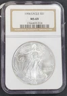 1994 American Silver Eagle - 1 oz .999 Fine Silver - NGC Graded MS 69 -018