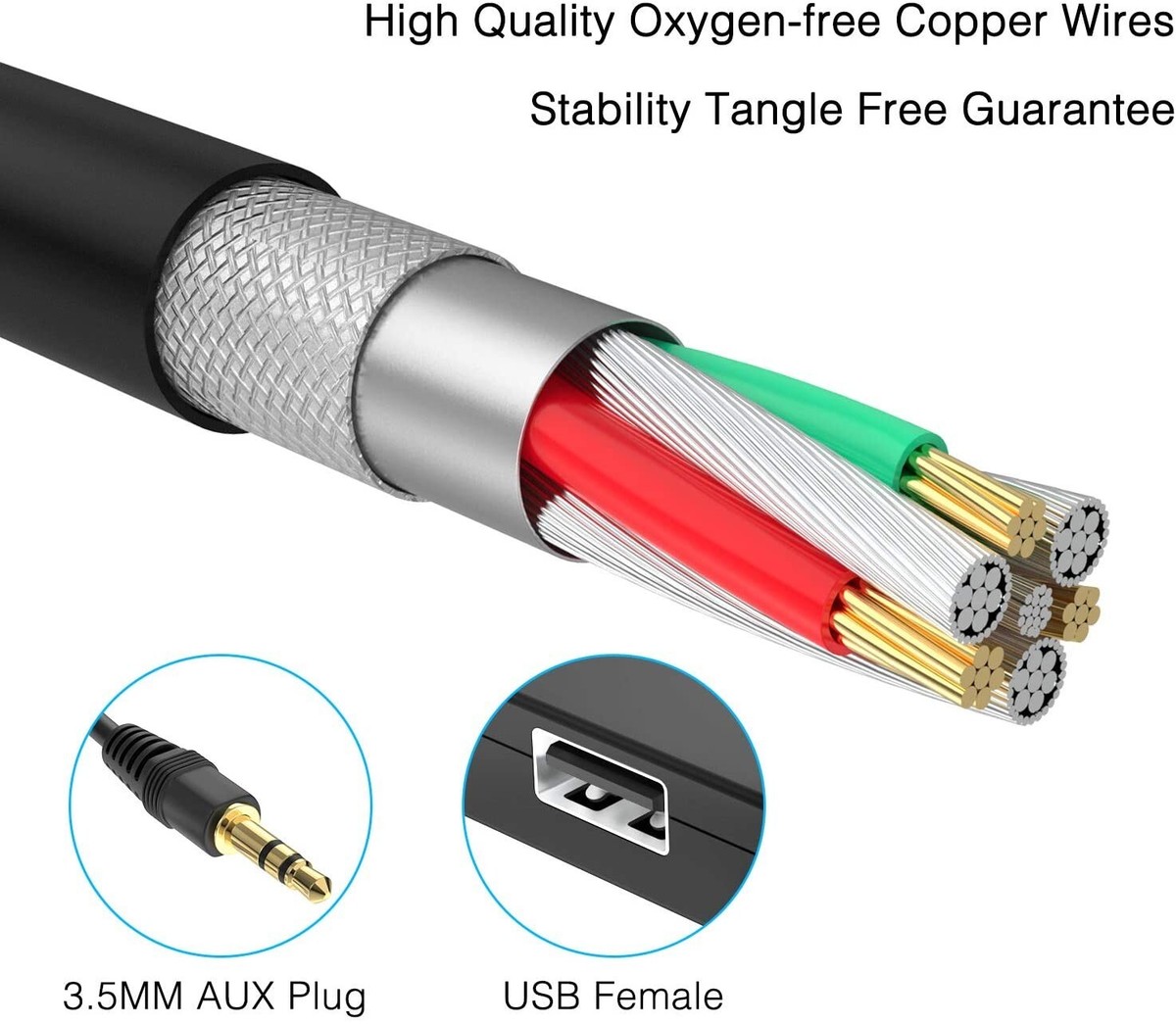 Adattatore USB A Aux Per Auto - Trasforma La Porta AUX In Lettore Musica Da USB - Foto 4