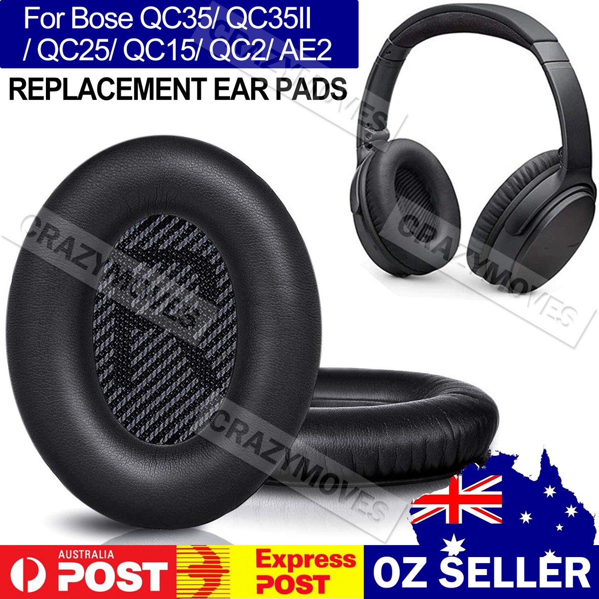 Replacement Ear Pads Cushions for Bose Quiet Comfort 35 QC35 II/I
