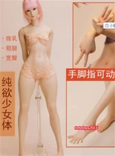 UANDD UD 1:6 Seamless Thick Leg Small Breast Girl Female Action Figure Body Toy