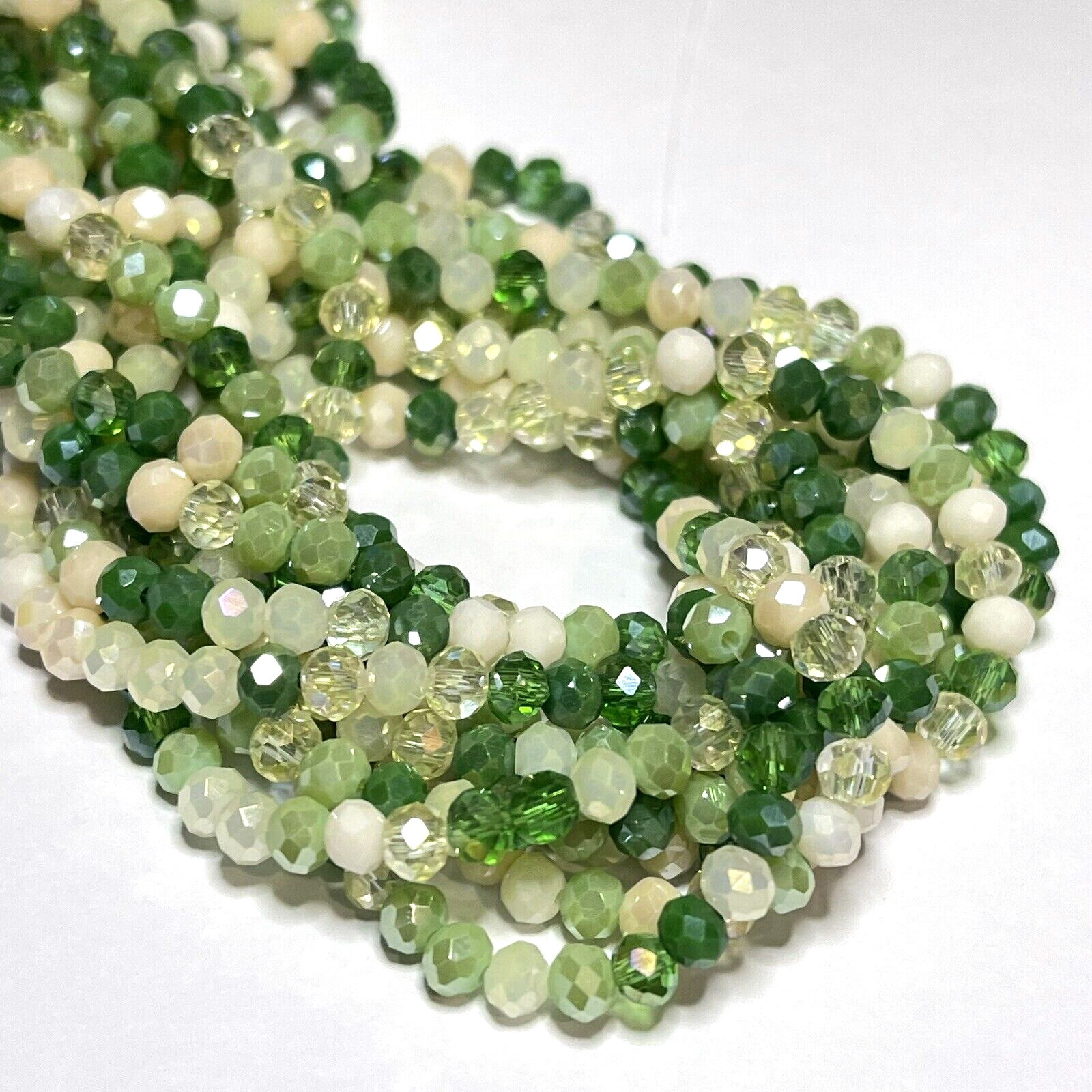 Glasschliffperlen In Rund Kristall AB - Foto 7