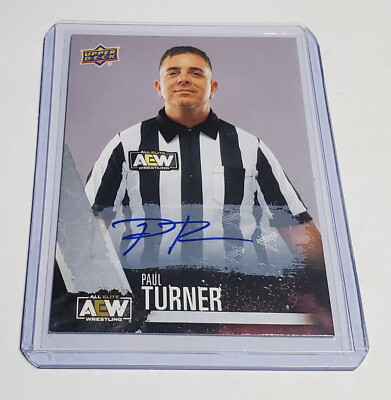 2021 First Edition Upper Deck AEW Base Autograph #76 Paul Turner