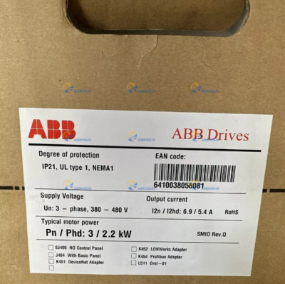 Brand New ABB ACS550-01-06A9-4 Inverter 380V 3KW 