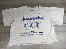 Vintage NIKE Judi Sheppard Missetts Jazzercise Cut Off Shirt Made In USA Size XL