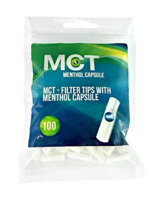 Frutta MCT Menthol Kapsel Filter Spitzen (100) Slim UK schneller kostenloser Versand