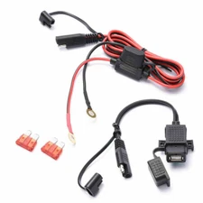 SAE to USB Cable Charger Adapter For Motorcycle Phone GPS Tablet Waterproof 12v