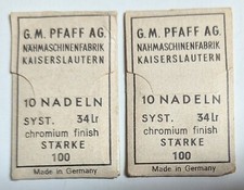 20 PFAFF system 34Lr size 100 Sewing Machine Needles FREE Shipping