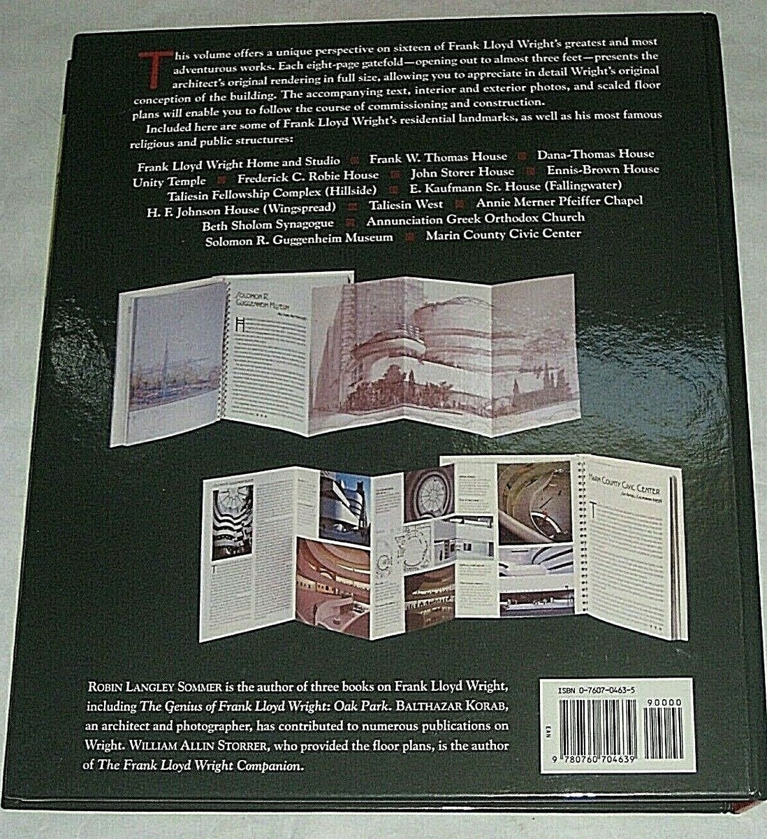 Frank Lloyd Wright : A Gatefold Portfolio by Robin Langley Sommer