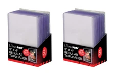 (50) Ultra-Pro Trading Card Toploaders & Sleeves Combo Pack For Trading Cards