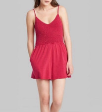 NEW Wild Fable Women's Sleeveless Red Romper Size 2XL