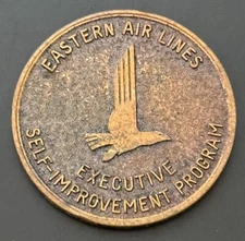 Eastern Airlines Executive Self Improvement Program Token Medal