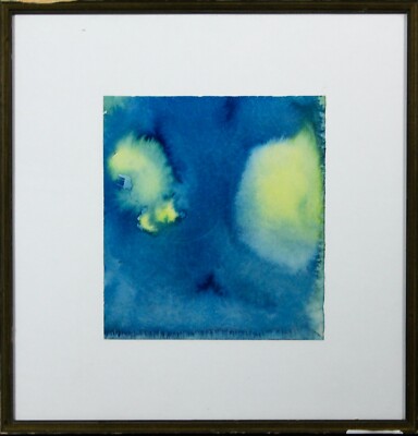 Aquarell Abstrakt Lyrische Komposition Arnold Blome Monogramm Norddeutsch