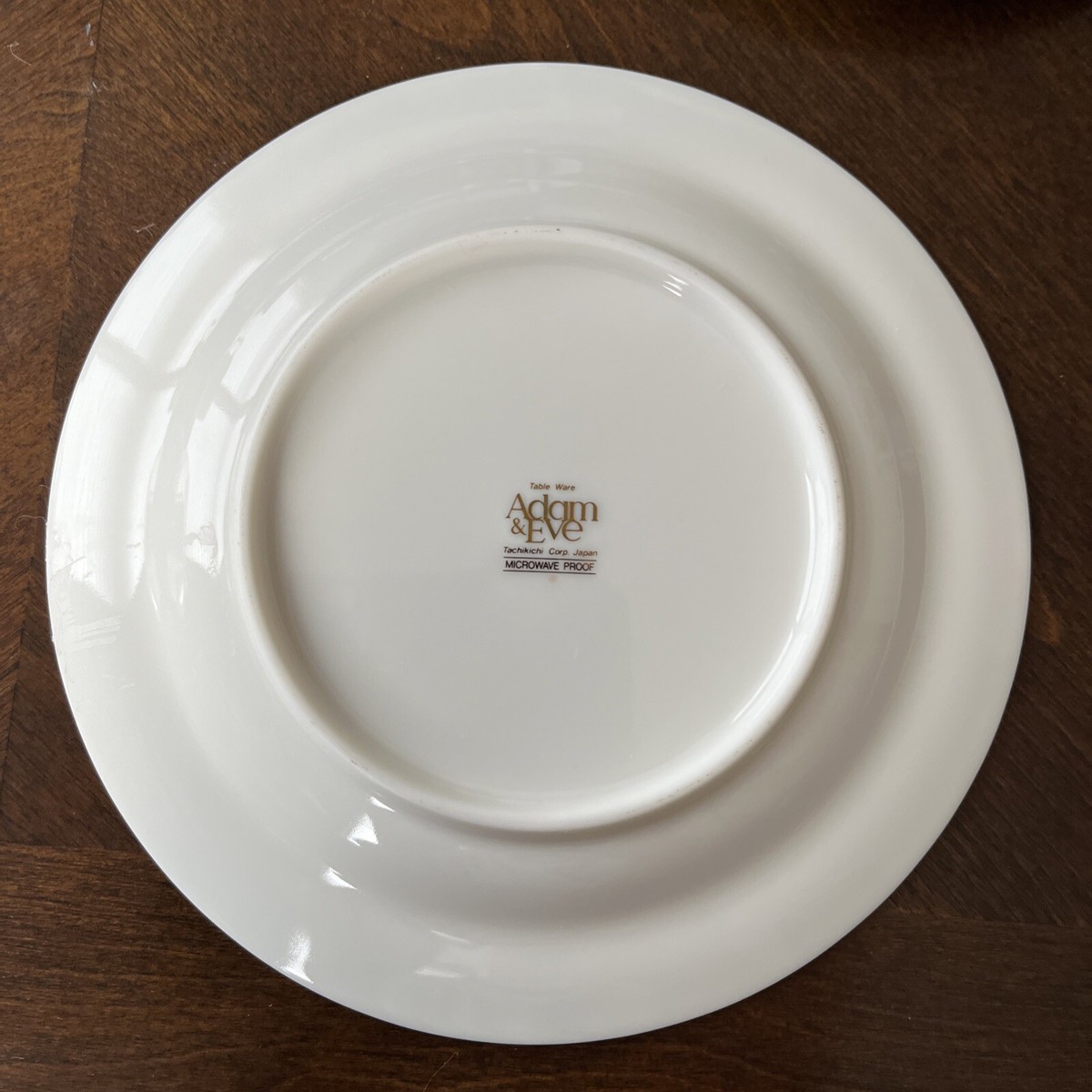 TACHIKICHI ADAM & EVE 5 Dessert Plates Green Band Gold Rim 6 5/8