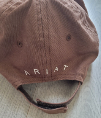 Ariat Western Womens Hat Baseball Cap Lace Overlay Brown  display picture 1