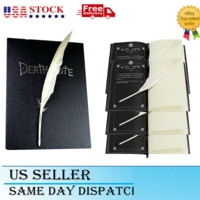 Death Note Cosplay Notebook W / Feather Pen Book Anime Theme Writing ...