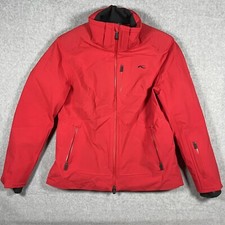 Kjus Ski Snow Jacket Red Slim Fit Womens Large 10 Us/40 Thermo Core Dermizax