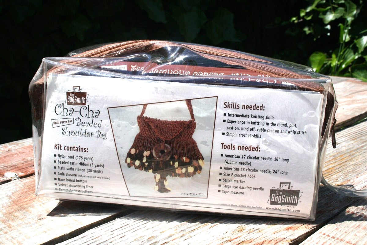 Granny Square Beaded Bag Kit TOFT Handbag Crochet Kit: Granny