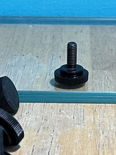 Plastic Black Steel Thumb Screw, 5/8" Head Dia. x 10-32 x 1/2" L, 10 Pcs,  A-13