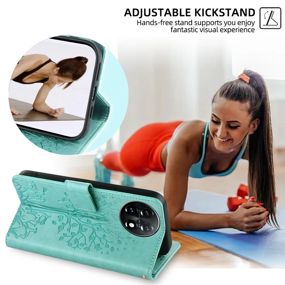 For Oneplus Nord N10 N100 9 8 7T 6T 6 5T 5 3 3T Pro Wallet Flip Case Stand Cover - Image 4 of 4