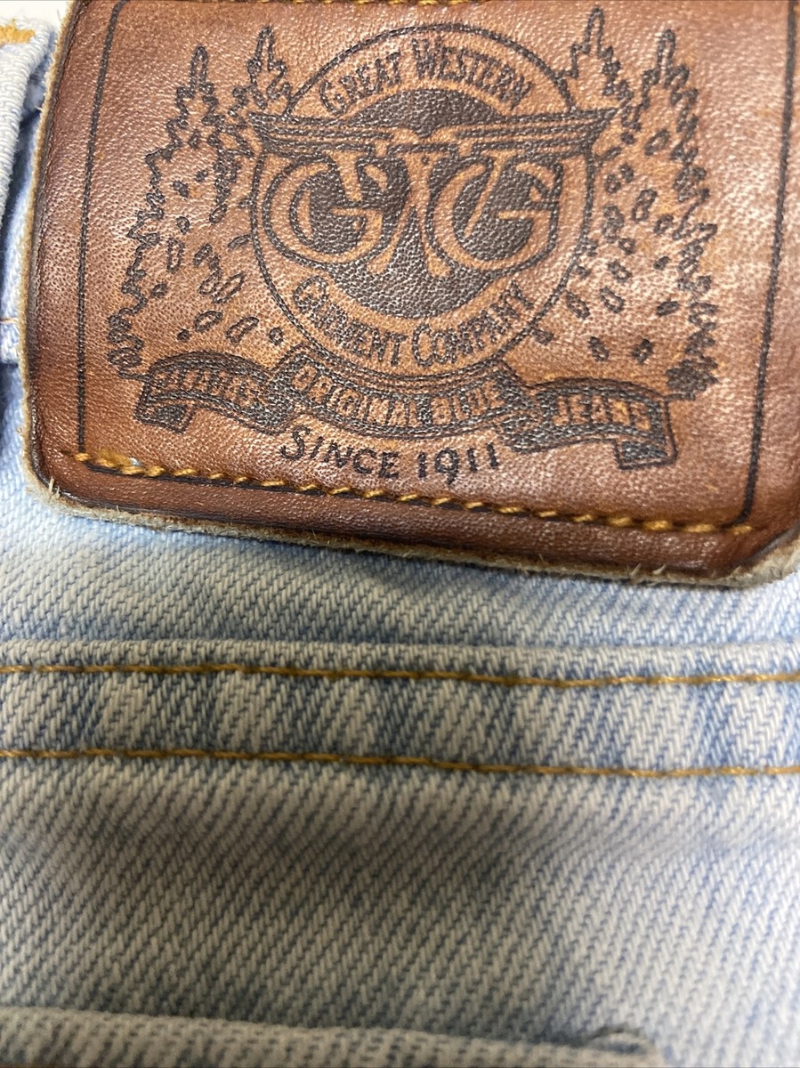 Vintage GWG Great Western Garment Men Light Wash 38/30 Levi Owned 