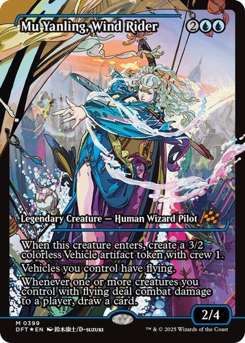 Mu Yanling, Wind Rider (Showcase Foil) - DFT - MTG - Hoovers' Cards