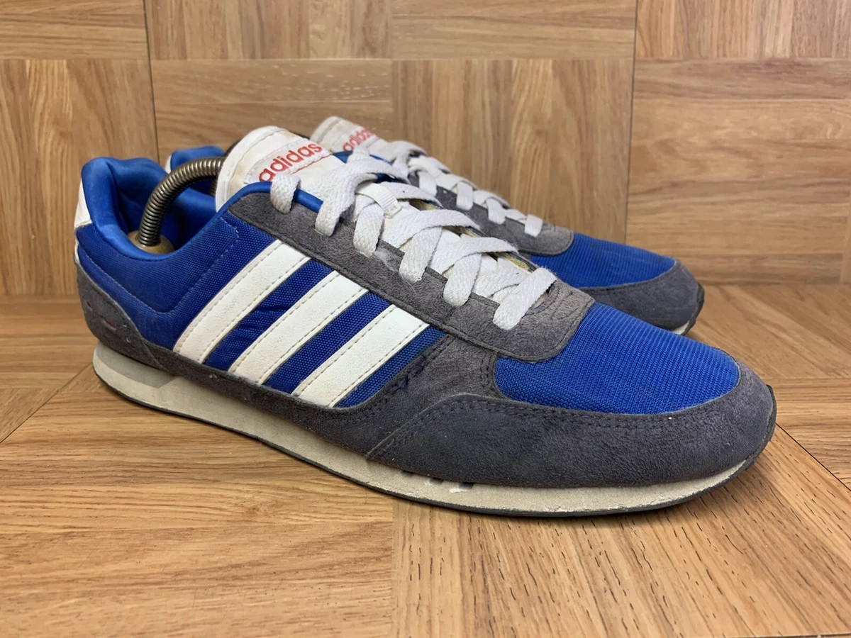 RARE🔥 Adidas NEO Label Royal Blue White Racers Sz Trainers Men&#039;s &#039;13 | eBay