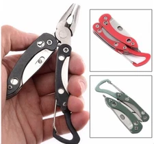 Survival SS Steel Mini Multi Tool Plier 7 In 1 Screwdriver Folding Tool