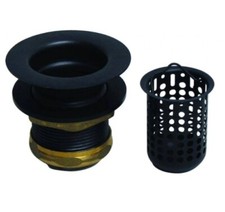 Westbrass Junior Basket Style Bar Sink Strainer Matte Black D218-62 1 Pack